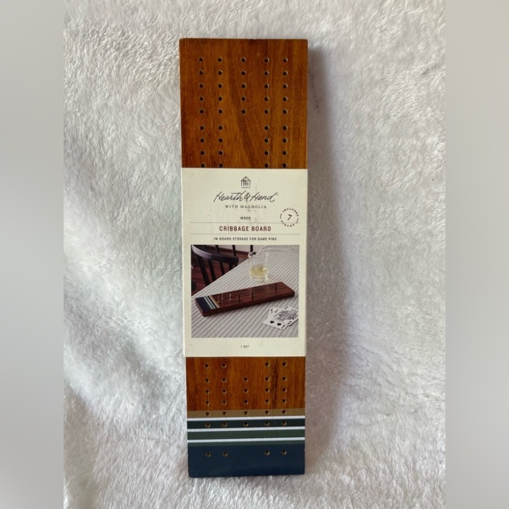 Hearth and hand cribbage board new